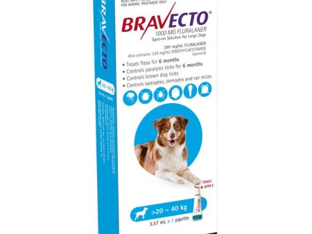 6 Month Bravecto Spot On for Large Dogs Blue FREE GIFT WITH PURCHASE!* For Cheap