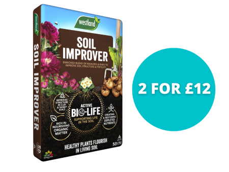 BIO-LIFE SOIL IMPROVER 50L  - Bundle 2 for £12 on Sale