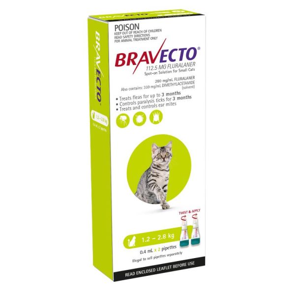 6 Month Bravecto Spot On for Small Cats FREE GIFT WITH PURCHASE!* Online Sale