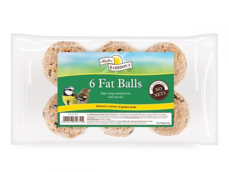 Walter Harrisons - Small Netted Fat Balls - 6 Pack Hot on Sale