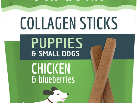 Bell & Bone Collagen Dental Stick for Puppies - Chicken & Blueberry Hot on Sale