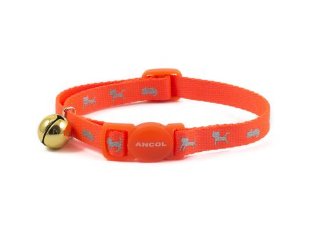 Ancol - hi-vis safety cat collar- orange Fashion