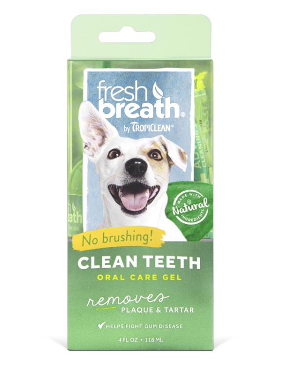 Tropiclean Fresh Breath Clean Teeth Gel 118ml Fashion