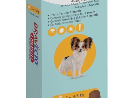 1 Month Bravecto Chew for Very Small Dogs Yellow FREE GIFT WITH PURCHASE!* Cheap