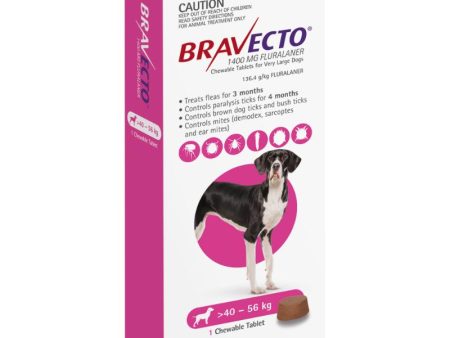 3 Month Bravecto Chew for Very Large Dogs Pink FREE GIFT WITH PURCHASE!* For Sale