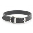 Ancol - Classic Leather Collar - Black - 20  For Discount