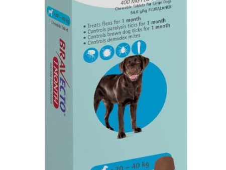 1 Month Bravecto Chew for Large Dogs Blue FREE GIFT WITH PURCHASE!* Online