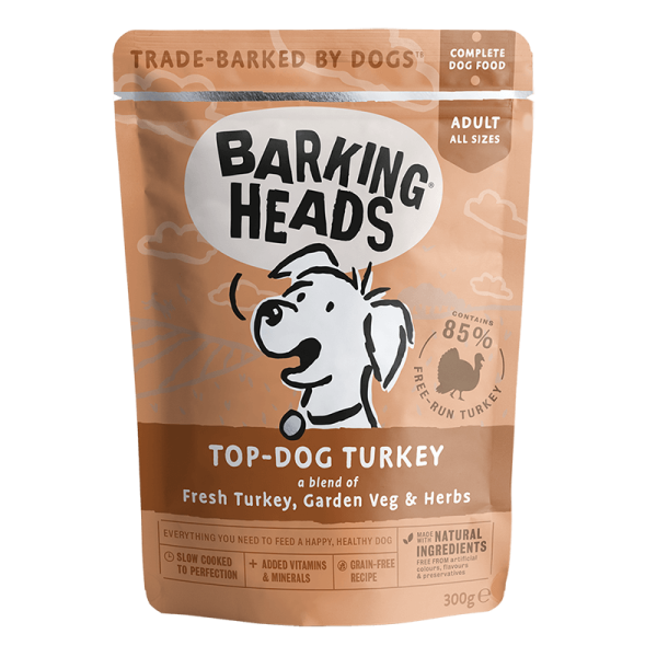 Barking Heads - Top Dog Turkey - Wet Dog Food - 300g Online Sale