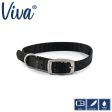 Ancol - Viva Nylon Buckle Collar - Black - Size 1 (20-26cm) Supply