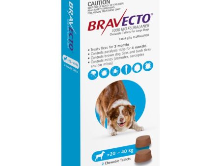 6 Month Bravecto Chew for Large Dogs Blue FREE GIFT WITH PURCHASE!* Online Hot Sale