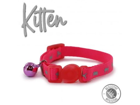 Ancol - Safety Kitten Collar - Hi-Vis Pink on Sale