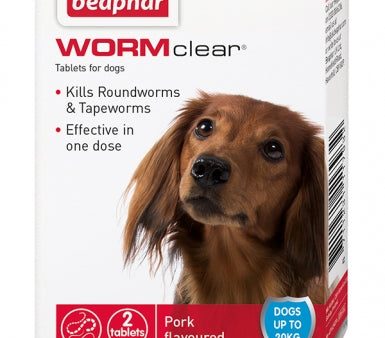 Beaphar - Wormclear Dog Tablets Up to 20kg - 2pk Discount