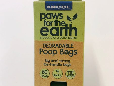 Ancol - Refill poop bag rolls - 4 Rolls (15 Bags per roll - 60 Total) Online now