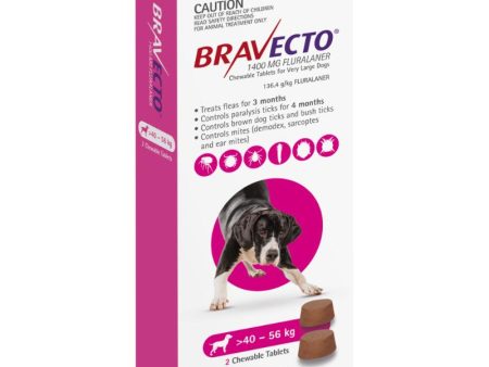 6 Month Bravecto Chew for Very Large Dogs Pink FREE GIFT WITH PURCHASE!* Hot on Sale