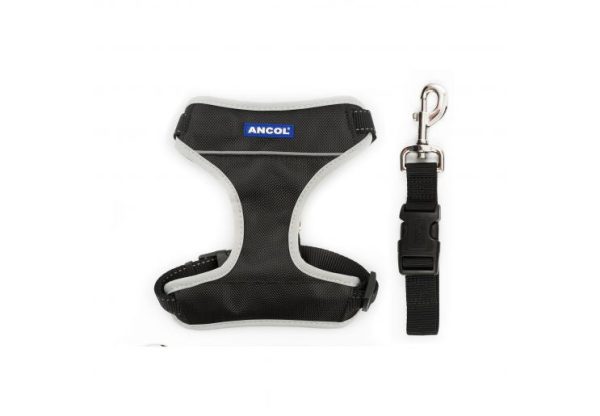 Ancol - Travel & Exercise Harness - Black - X Large Hot on Sale